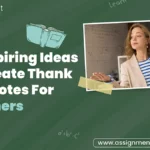 Thank You Notes For Teachers